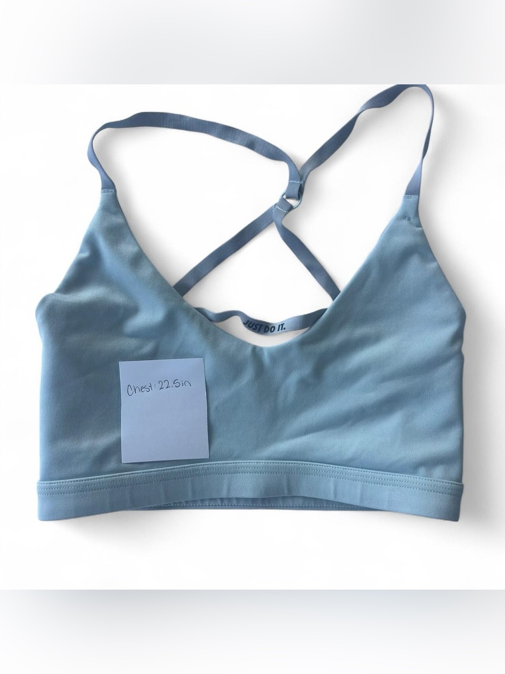 Nike DriFit Teal Crossback Light Support Sports Bra - Picture 4 of 4